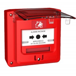 Déclencheur manuel d’alarme incendie étanche avec volet – Réf. 5713R1C