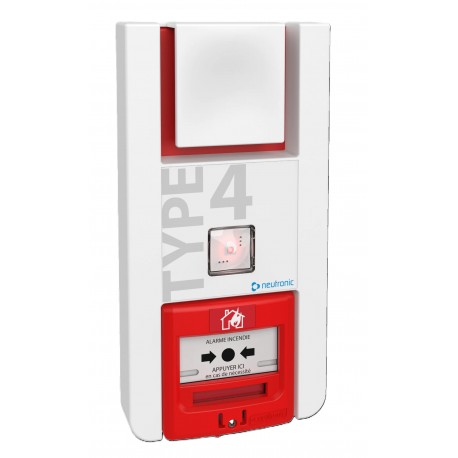 TX4PL – Équipement d’alarme type 4 radio à piles avec flux lumineux