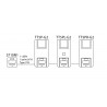 Équipement d’alarme menace de type 5 à piles avec flash lumineux TT5PL-G2