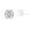 Diffuseur sonore et lumineux radio TU5MEL-RF3 – Alarme menace PPMS / Vigipirate