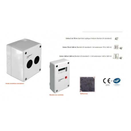 Réflecteur pour détecteur linéaire Boréal LR (portée 140-160 m)