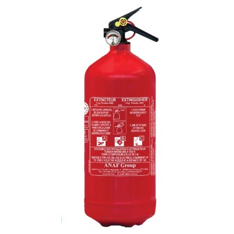 Extincteur 3KG Poudre classe ABC CE NF MED