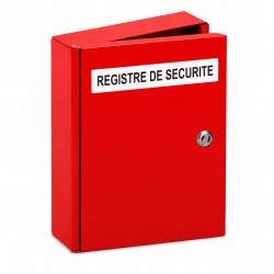 Armoire rouge pour registre de sécurité – Serrure triangle