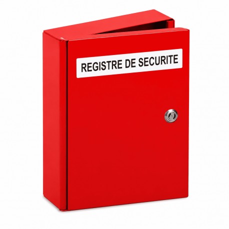 Armoire rouge pour registre de sécurité – Serrure triangle