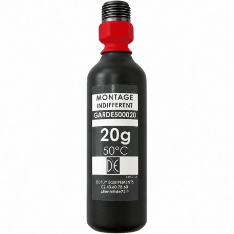 Cartouche CO² 20 g 50°C – tête filetée 15x125 – Conforme NF