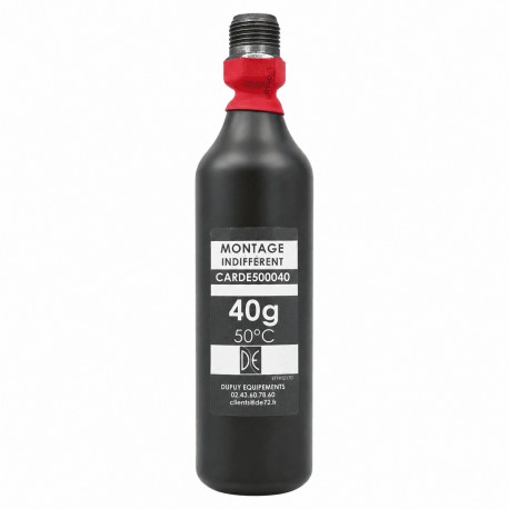 Cartouche CO² 40 g 50°C – tête filetée 15x125 – Conforme NF