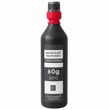 Cartouche CO² 60 g 50°C – tête filetée 15x125 – Conforme NF