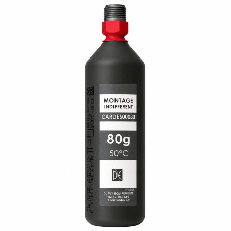 Cartouche CO² 80 g 50°C – tête filetée 15x125 – Conforme NF