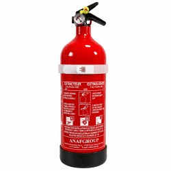 Extincteur 2Kg Poudre ABC X5 livré avec support