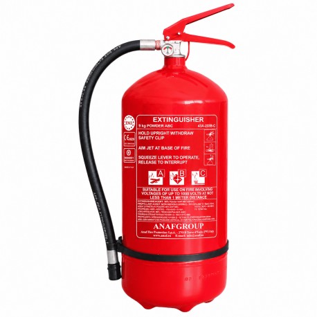 Extincteur 9KG Poudre classe ABC CE EN3 MED ps6hj