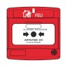Axendis – Déclencheur manuel incendie rouge réarmable