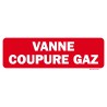 Panneau " VANNE COUPURE GAZ" 300x100