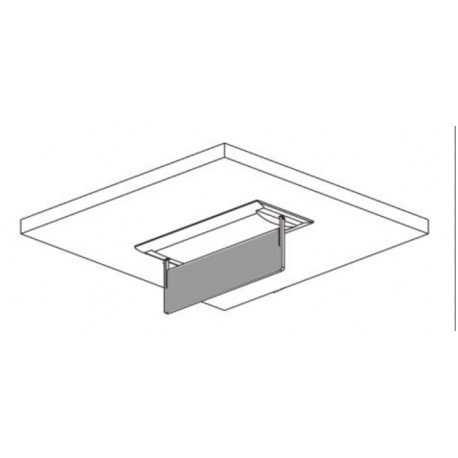 Porte étiquette encastré plafond