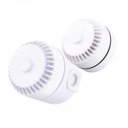Diffuseur sonore DSAB 3000 étanche rond 80dB/90dB - embase haute blanche IP65