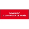 Panneau "COMMANDE D'EVACUATION DE FUMEE"
